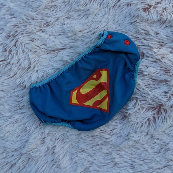 Superman! Bumkins Swim Diaper DC Comics Size Medium 16lb+ - Picture 3 of 8